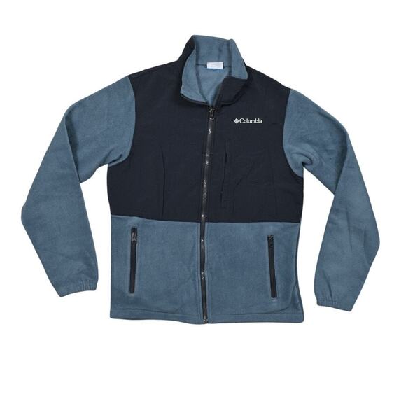 Columbia Women's Small Blue Polyester Jacket Preowned fleece Softshell Zip - Picture 1 of 6